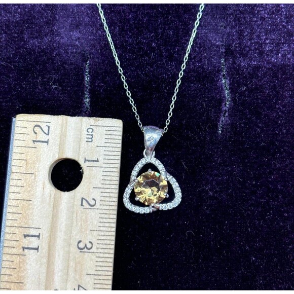 925 Sterling Silver Turkish Necklace Zultanite Wedding Jewelry for Women, NEW, - Picture 4 of 7